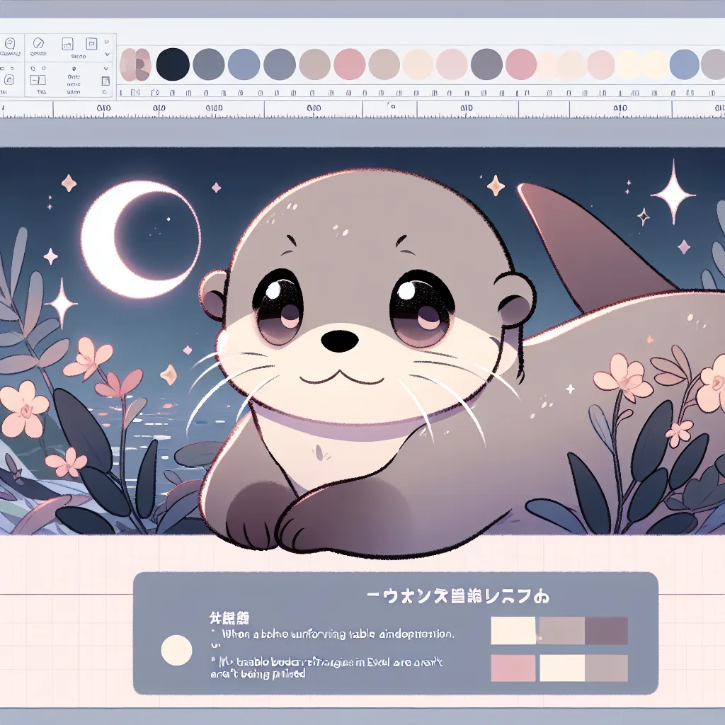 엑셀 테두리가 출력 안될 때 해결 방법